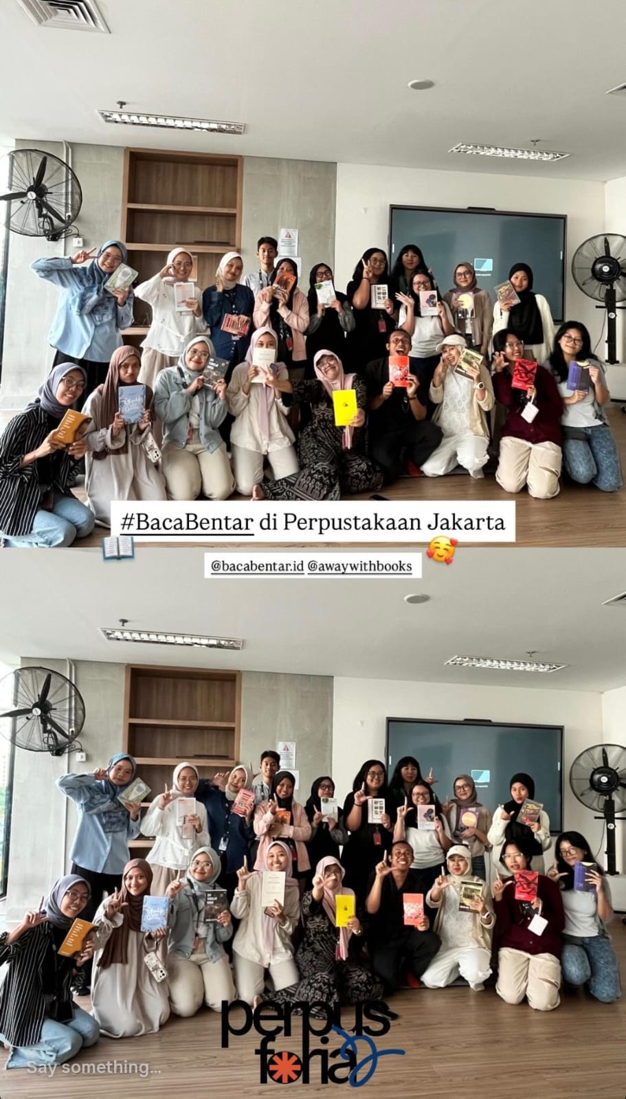 #BacaBentar Di Perpustakaan Jakarta
